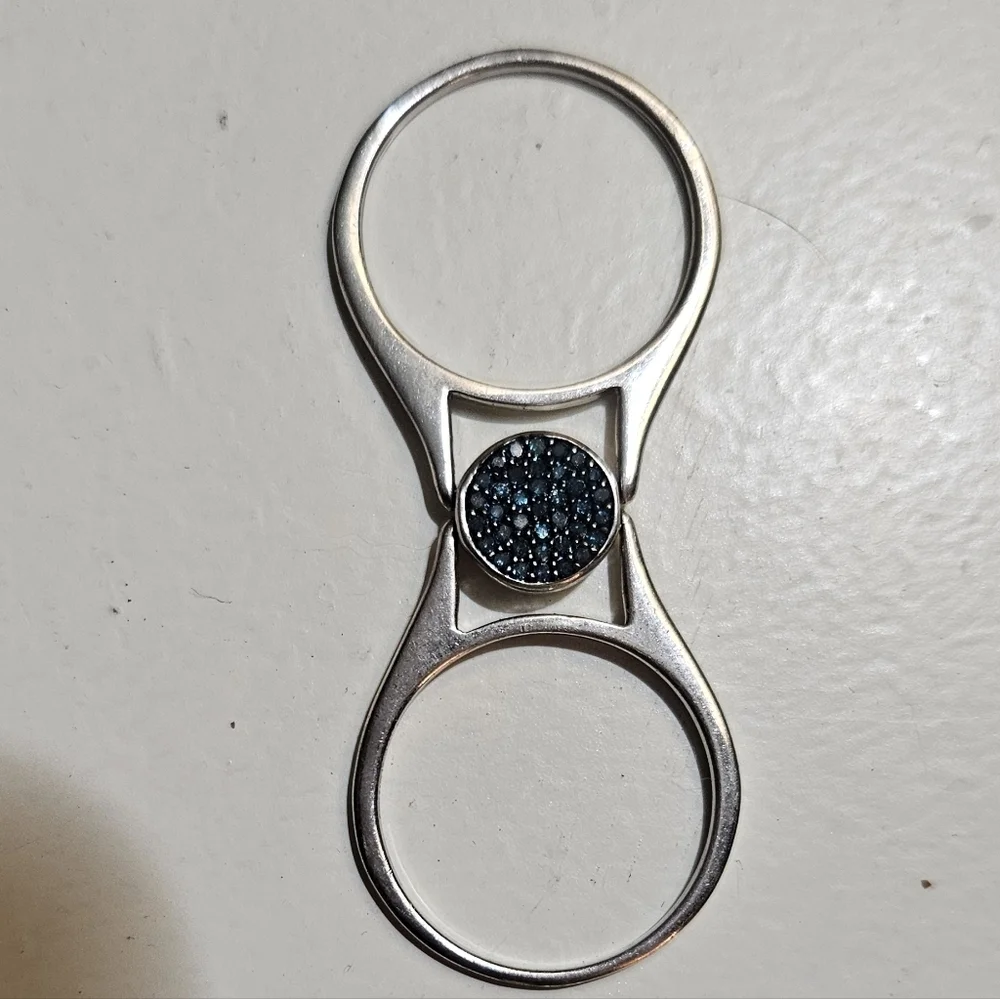 Sterling Silver Cubic Zirconia Women's Cocktail Party Ring Beautiful Size 10
